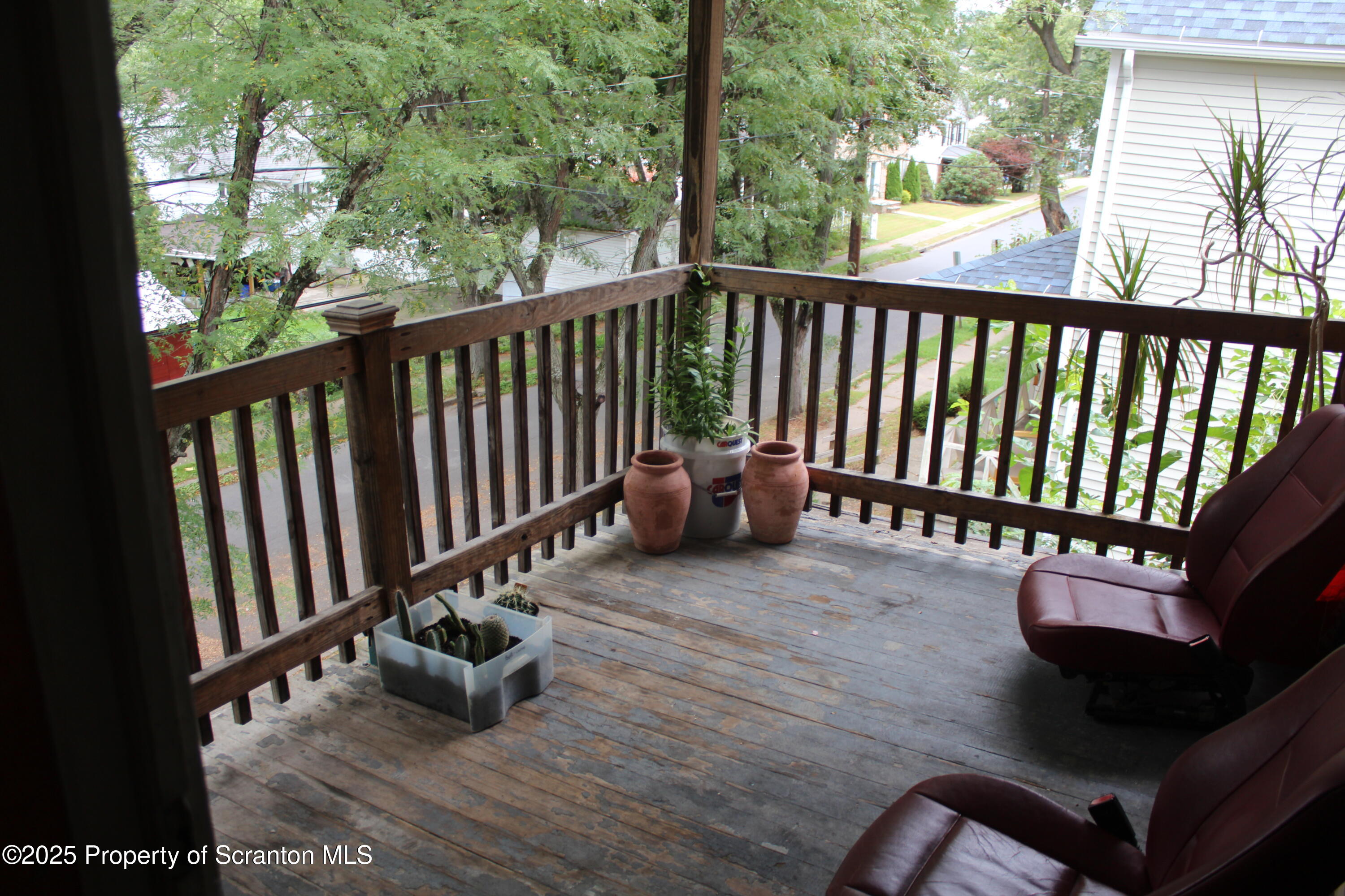 333 Spring Street Scranton, PA 18508 - Photo 8 of 43 a view of balcony with wooden floor