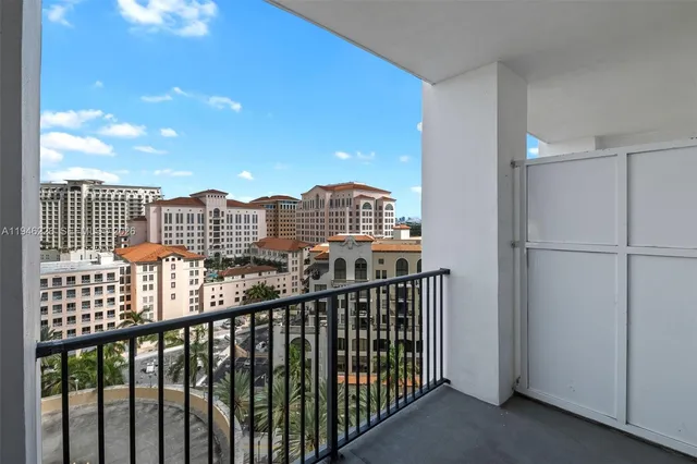 a view of a city with tall buildings