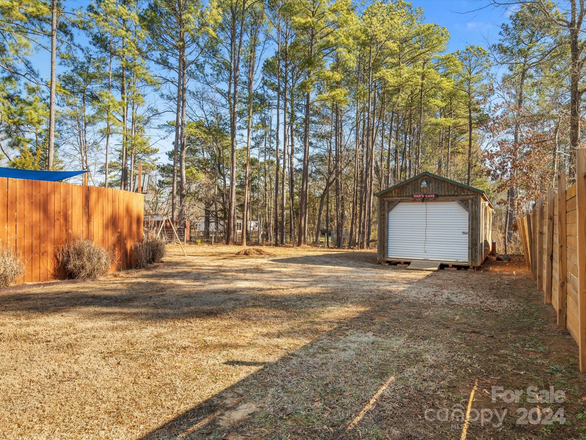 1128 State Rd S-46-817 York, SC 29745 - Photo 19 of 22 a backyard of a house with large trees
