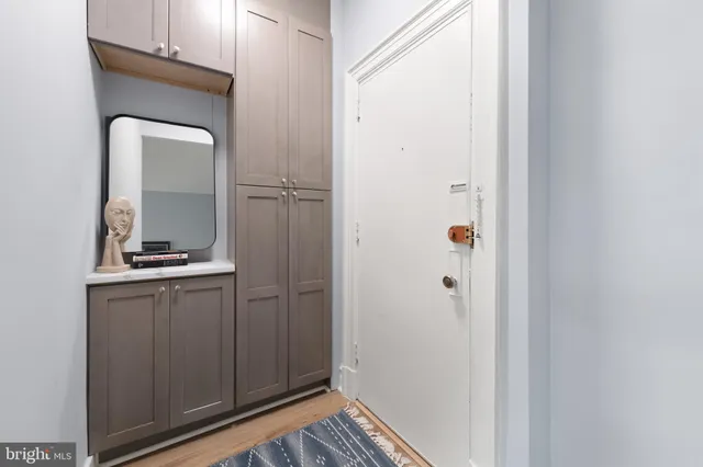 a room with storage and utility