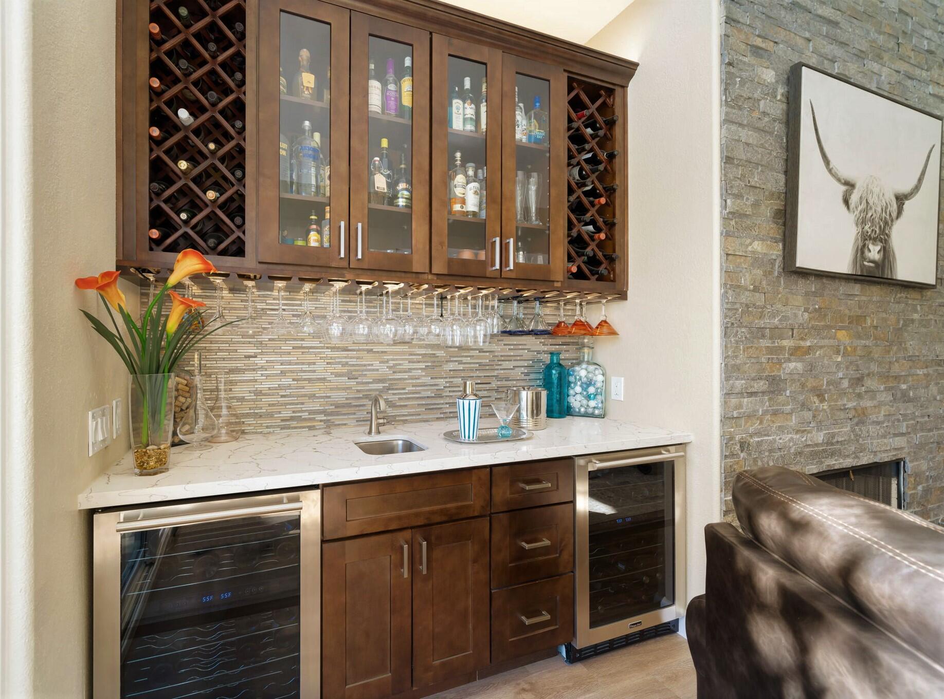 33 Colonial Drive Rancho Mirage, CA 92270 - Photo 16 of 62 a kitchen with a sink and a mirror