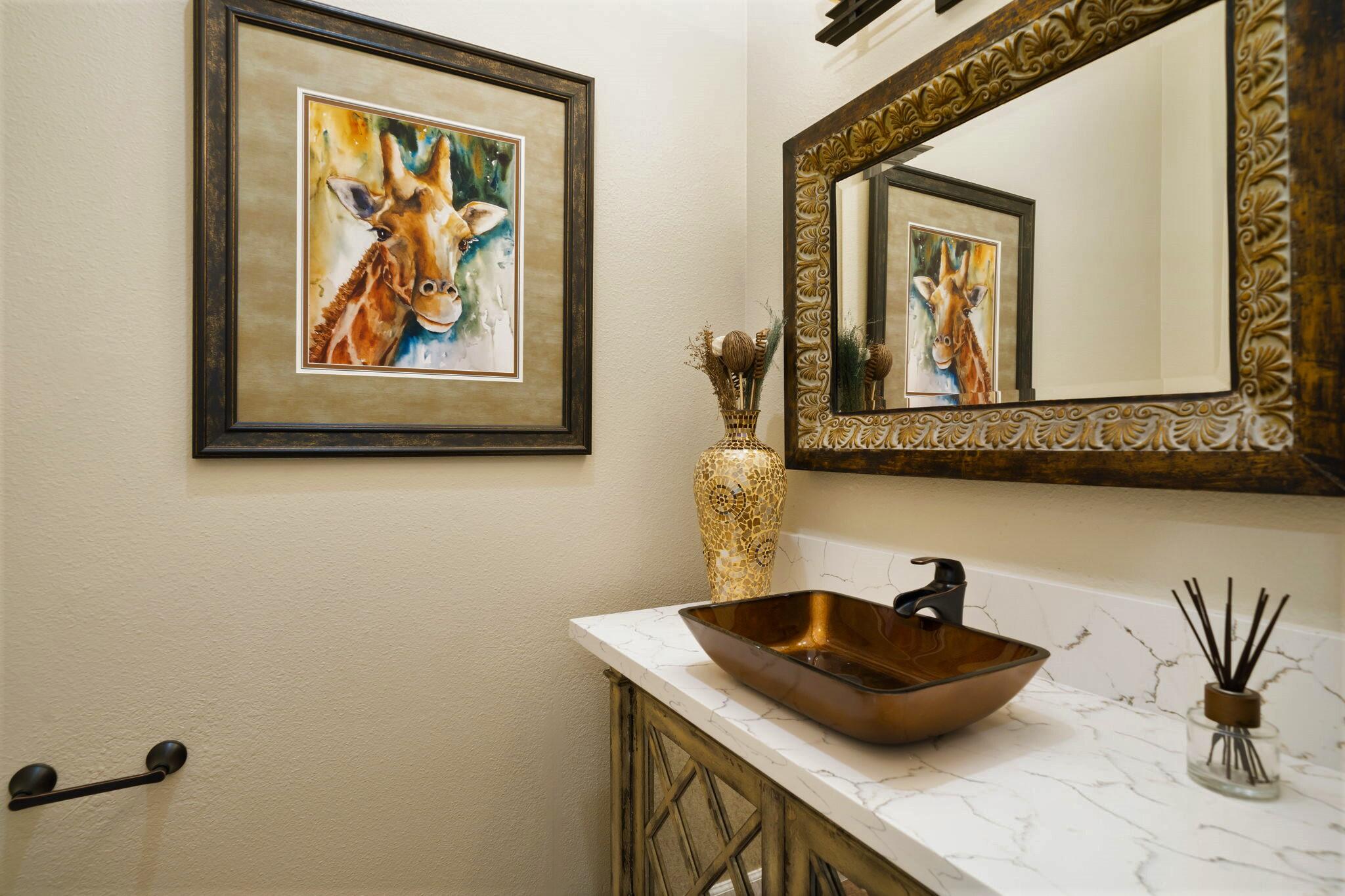 33 Colonial Drive Rancho Mirage, CA 92270 - Photo 40 of 62 a bathroom with a sink and a mirror