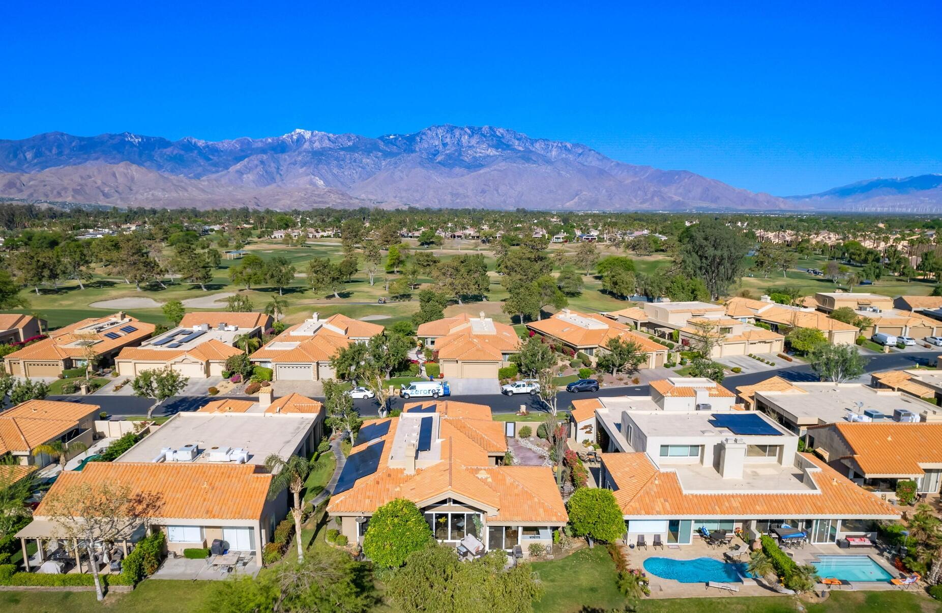 33 Colonial Drive Rancho Mirage, CA 92270 - Photo 57 of 62 an aerial view of residential houses with outdoor space