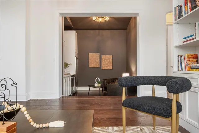 a kitchen with a stove and a microwave