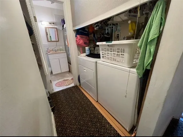 a view of washer and dryer