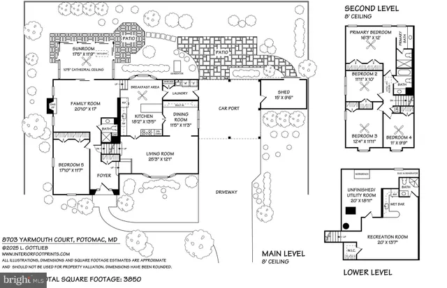 $1,195,000 | 8703 Yarmouth Court, Potomac, MD 20854