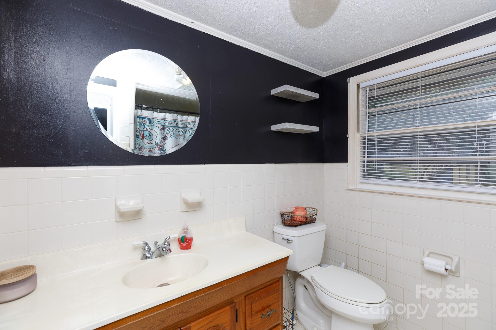3393 Mt Holly Road Edgemoor, SC 29712 - Photo 15 of 21 a bathroom with a toilet a sink and a mirror