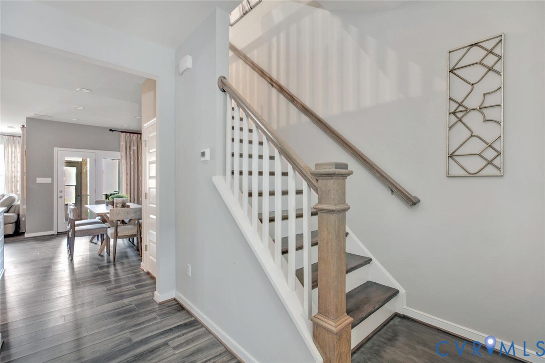 18775 Palisades Ridge Moseley, VA 23120 - Photo 4 of 38 a view of entryway and hall with wooden floor
