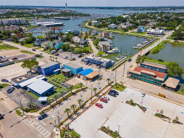 an aerial view of a city