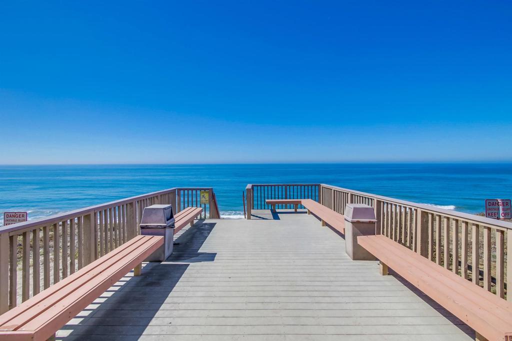 1876 Haymarket Road Encinitas, CA 92024 - Photo 38 of 43 a view of balcony with wooden floor and ocean view