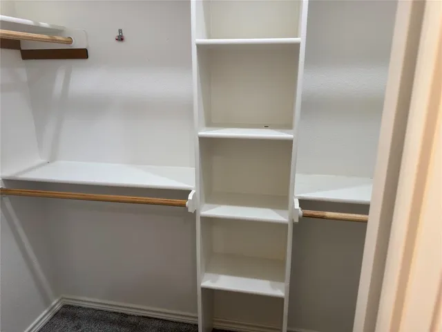 a close view of closet