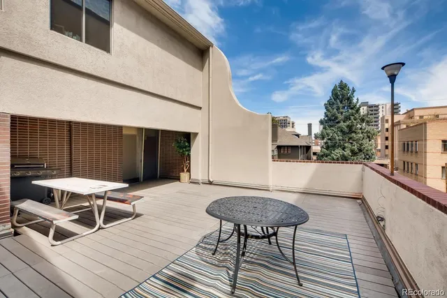 a view of outdoor seating