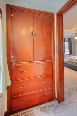 a view of closet area