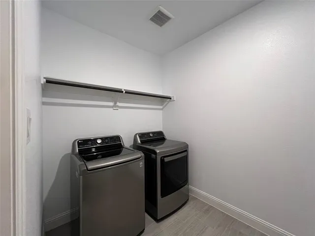 a room with storage and utility