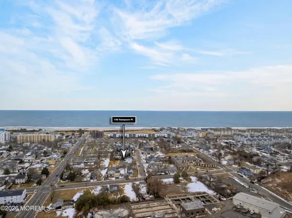 an aerial view of multiple house