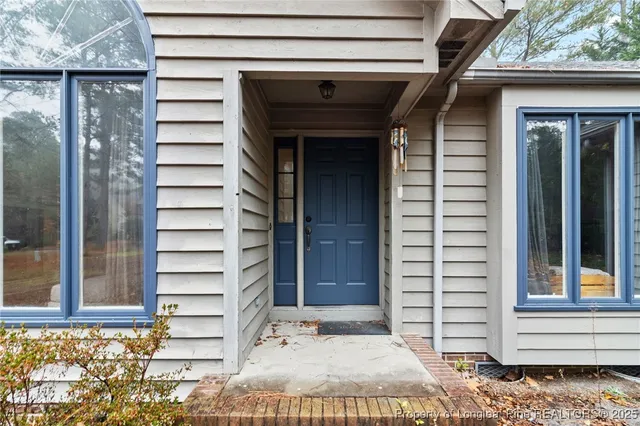a view of a entryway door of the house