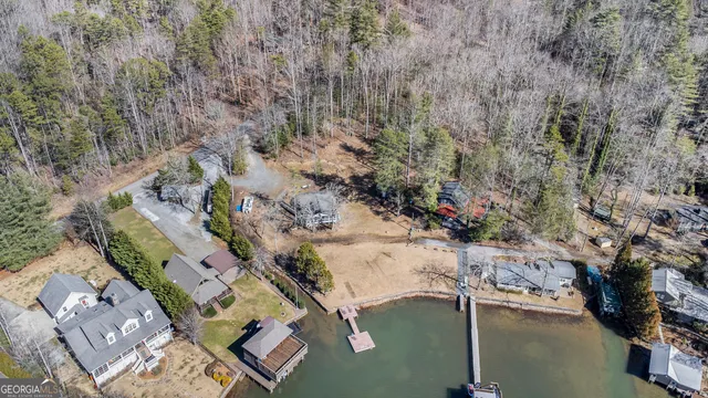 an aerial view of residential house with outdoor space