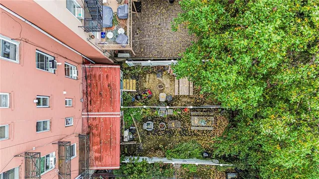 a view of outdoor space with seating area