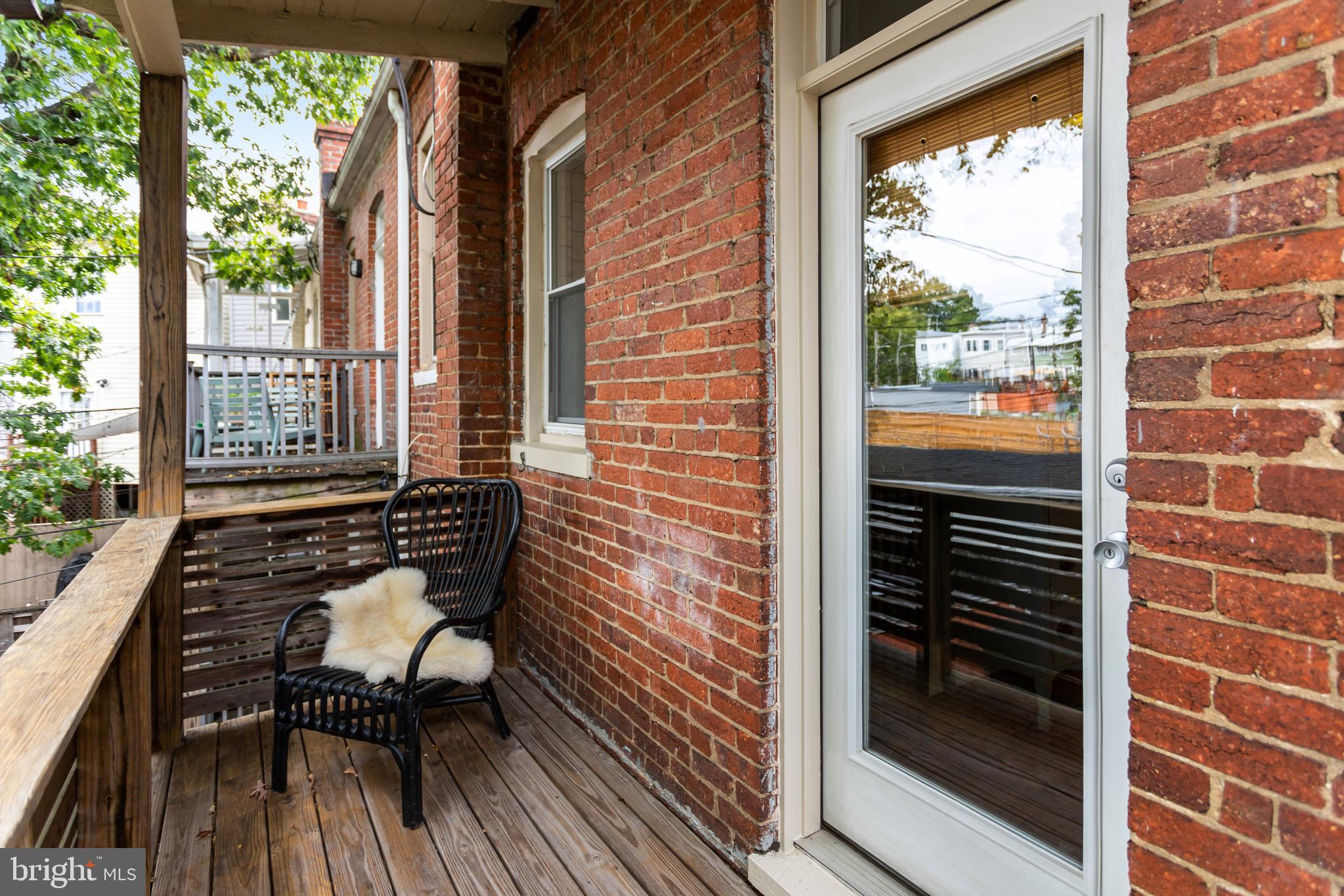 815 Webster Street Northwest Washington, DC 20011 - Photo 13 of 23 Balcony off of bedroom 1