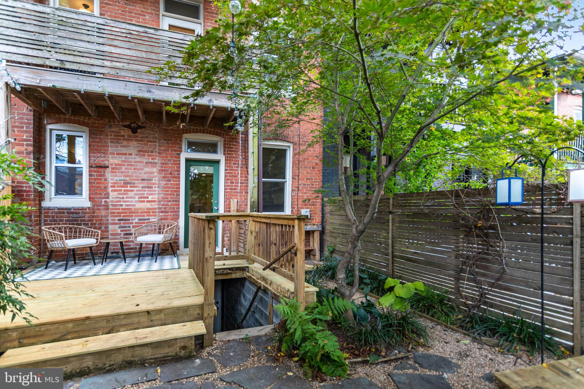 815 Webster Street Northwest Washington, DC 20011 - Photo 22 of 23 Rear deck and garden