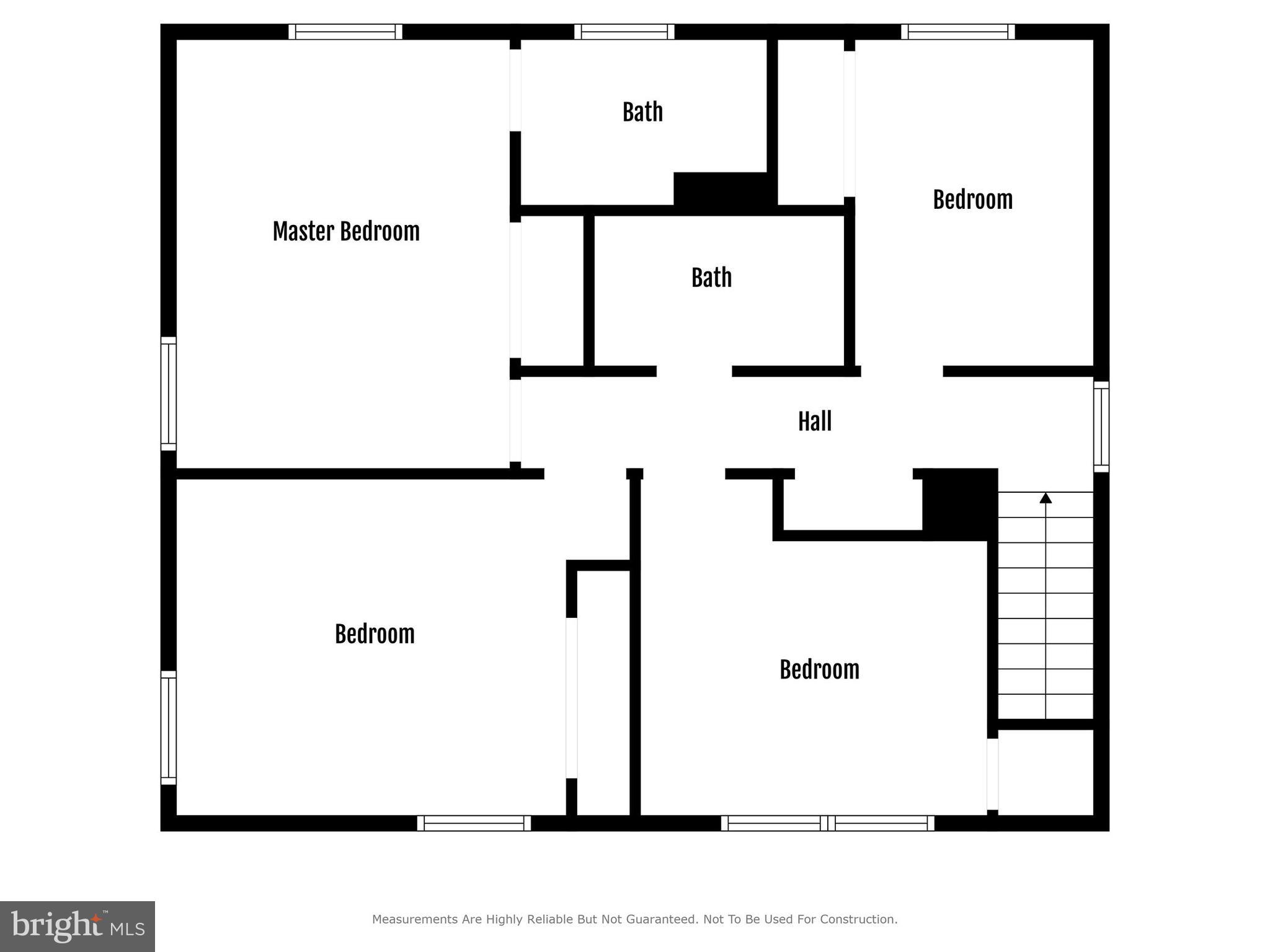 6915 Hadlow Drive Springfield, VA 22152 - Photo 16 of 43 Upstairs: 4 bedrooms, 2 bathrooms, & linen closet