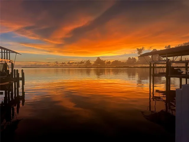 a view of an ocean from a building
