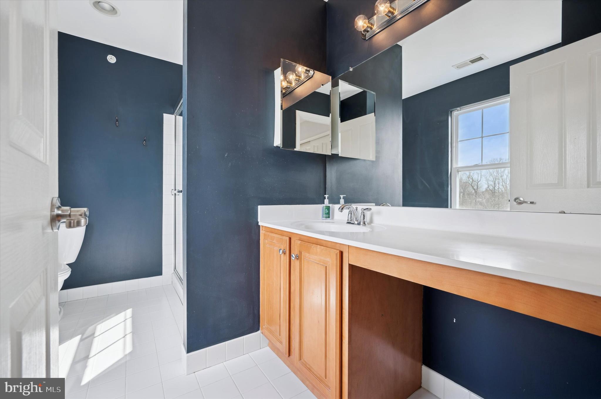 1 Old Cedarbrook Road Wyncote, PA 19095 - Photo 12 of 17 a bathroom with a sink and a mirror