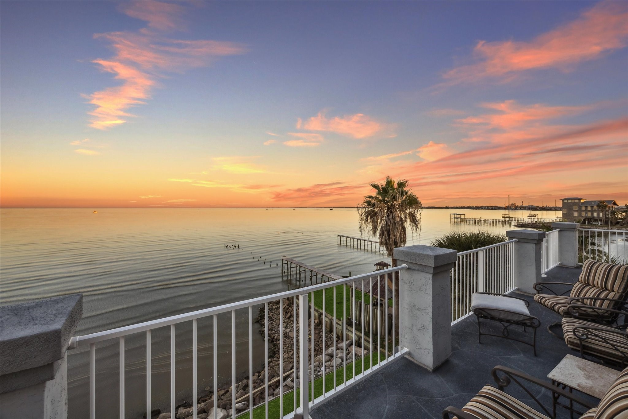 1406 Todville Road Seabrook, TX 77586 - Photo 34 of 49 GUEST WILL BE IN AWE OF THE VIEWS FROM THE PRIVACY OF YOUR GAMEROOM BALCONY.
