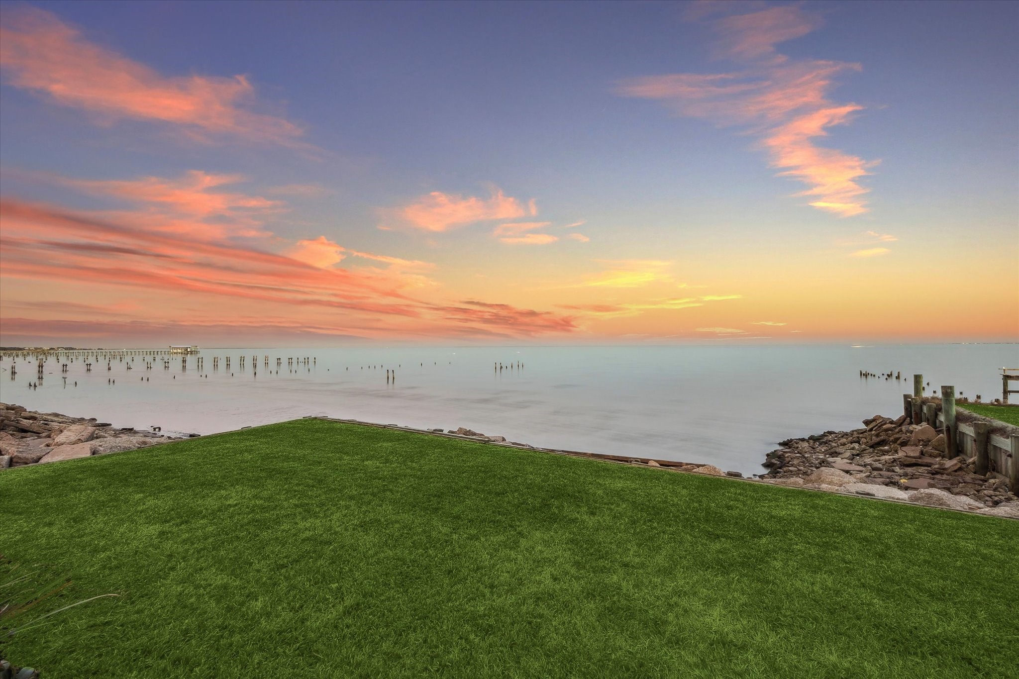 1406 Todville Road Seabrook, TX 77586 - Photo 48 of 49 LIVING ON THE WATER IS A TRULY RELAXING WITH THE SOUNDS OF THE WAVES ROLLING IN EVERY DAY.