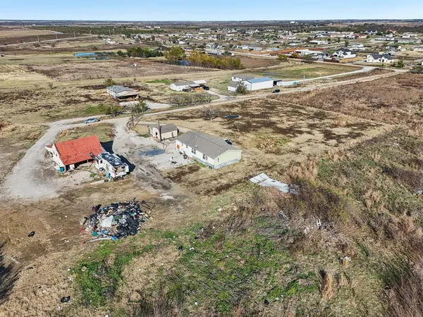 an aerial view of beach and ocean