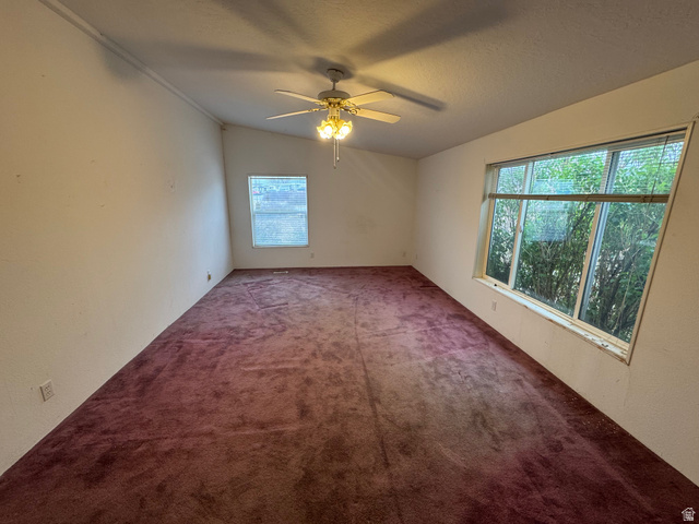 580 East 400 North Spring City, UT 84662 - Photo 19 of 40 Carpeted empty room featuring a ceiling fan