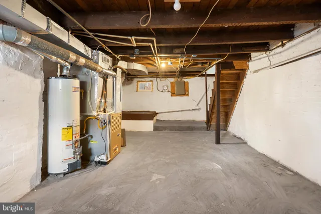 a view of storage and utility room