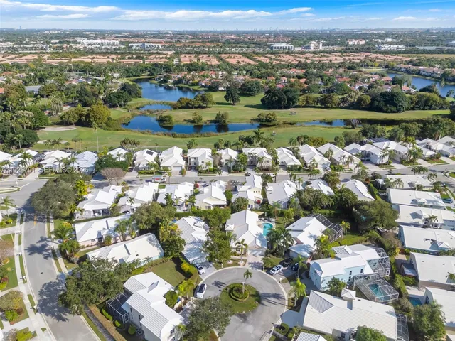 an aerial view of a city with lots of residential buildings
