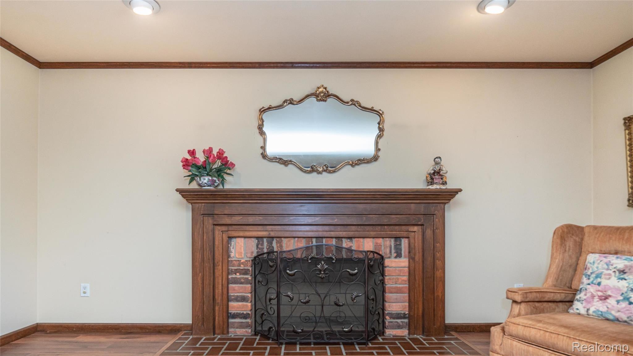 5330 Inverrary Lane Commerce Township, MI 48382 - Photo 23 of 76 Natural brick fireplace.