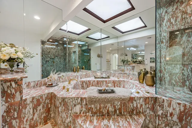 a view of swimming pool with a patio and a yard