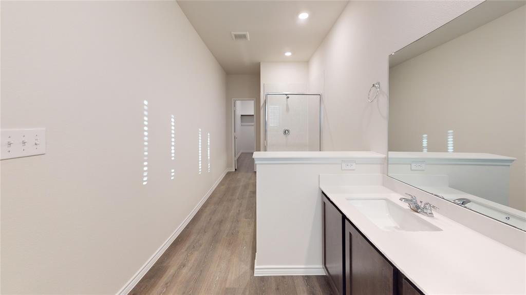 2024 Juniper Pass Way Mesquite, TX 75149 - Photo 2 of 17 a bathroom with a sink a vanity and a mirror