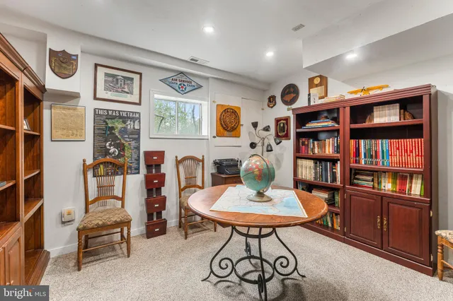 a room with furniture and a window