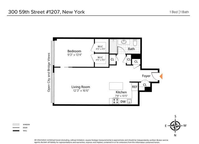 $725,000 | 300 East 59th Street, Unit 1207 | Sutton Place