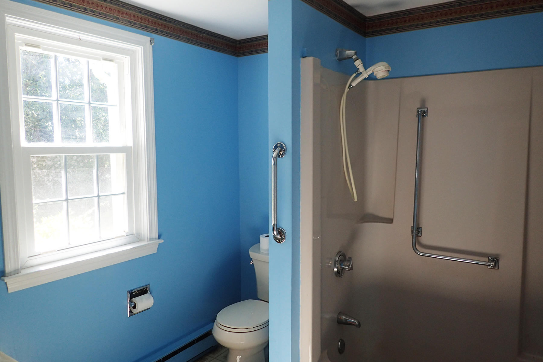 5 Blackfish Road Truro, MA 02666 - Photo 14 of 21 a bathroom with a toilet and a shower