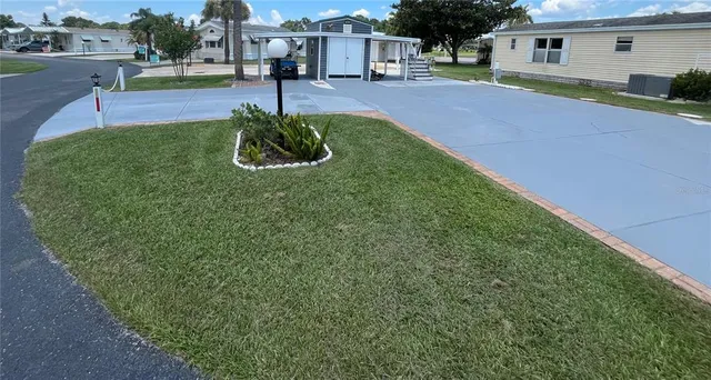 a swimming pool with barbeque oven