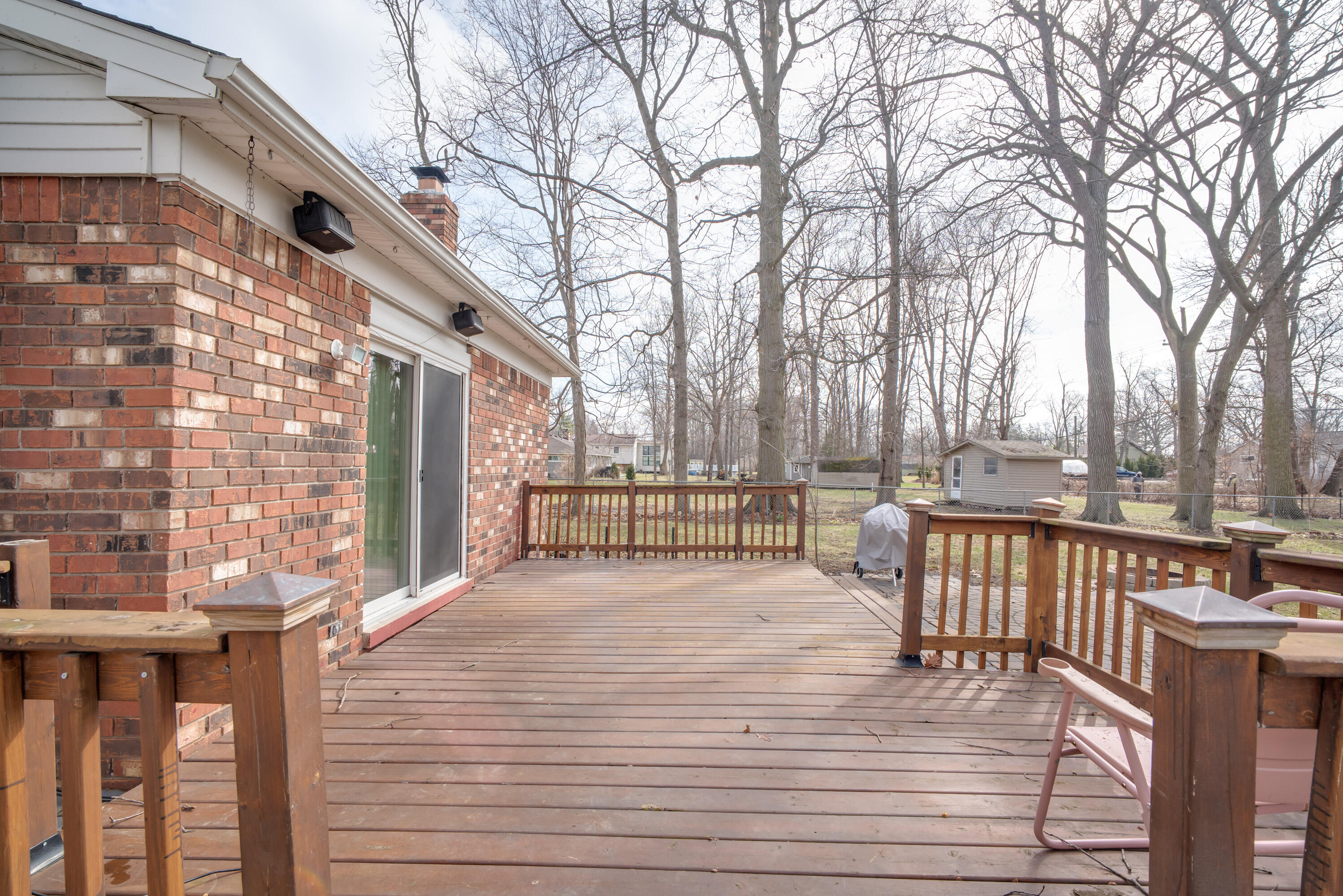 9137 Rucker Road Grosse Ile, MI 48138 - Photo 32 of 41 Huge Deck of back of home