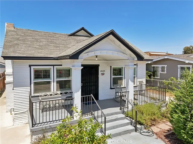 front view of a house with a porch