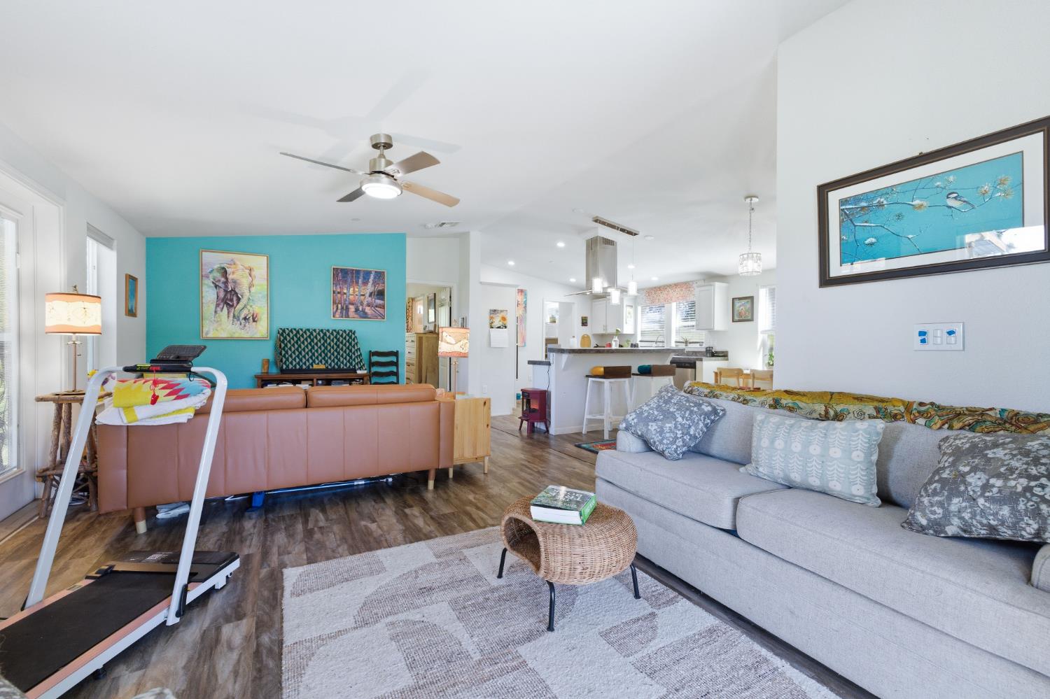 5015 Shooting Star Road Pollock Pines, CA 95726 - Photo 8 of 44 a living room with furniture and kitchen view
