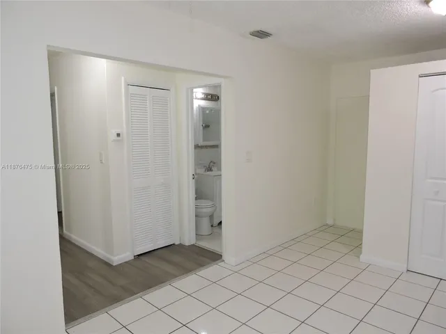 a view of an empty room