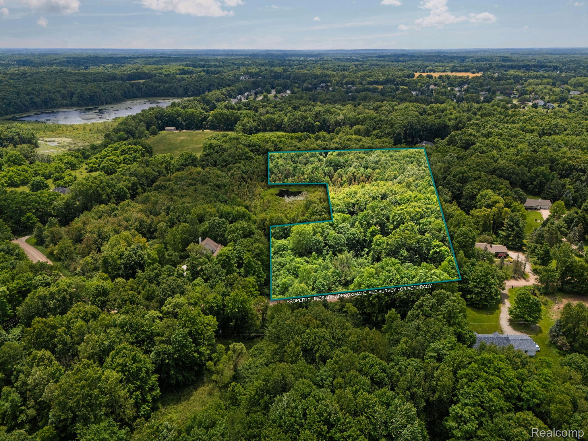 0 Brighton Road Howell, MI 48843 - Photo 4 of 9 Located between 510 and 620 Brighton Road. Lot Lines are estimated