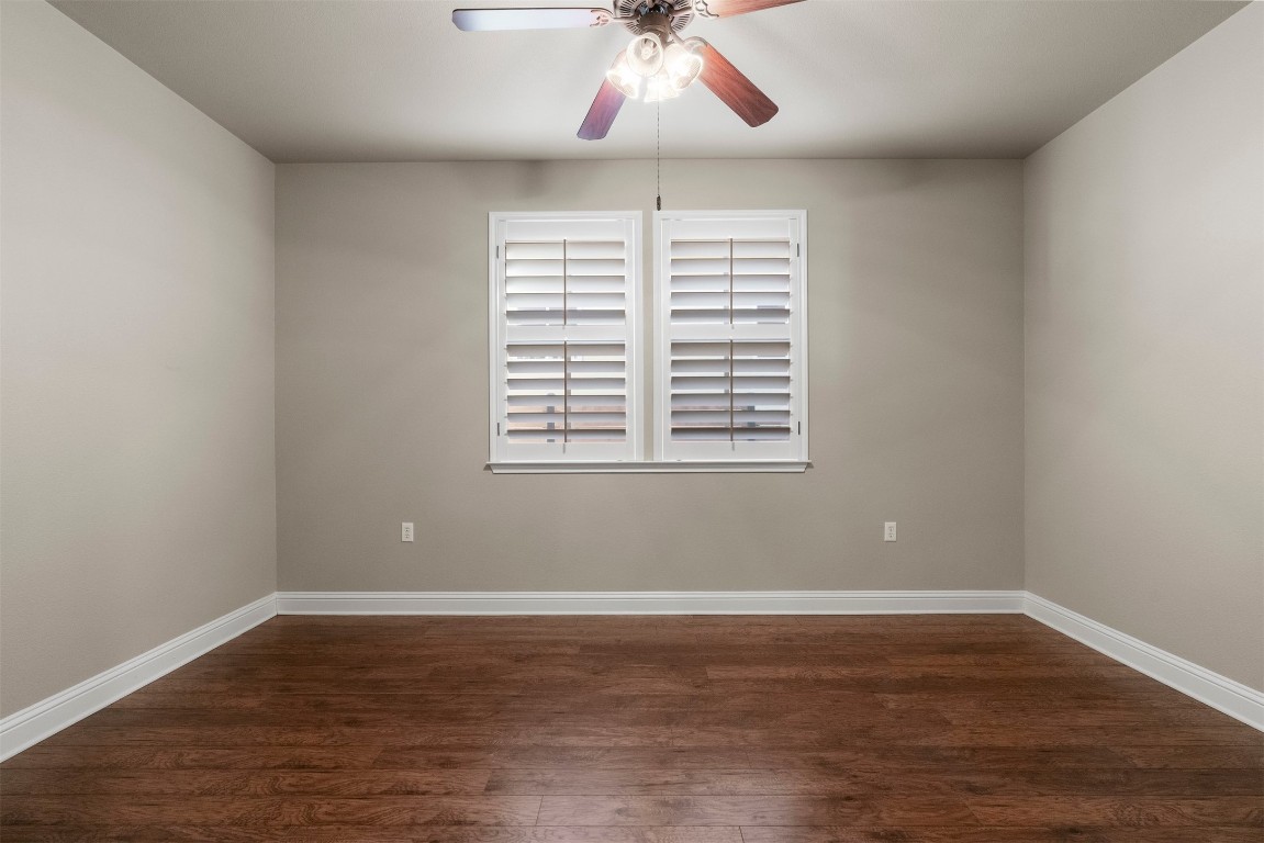 2020 Antone Street Austin, TX 78723 - Photo 28 of 35 a view of empty room with wooden floor and fan