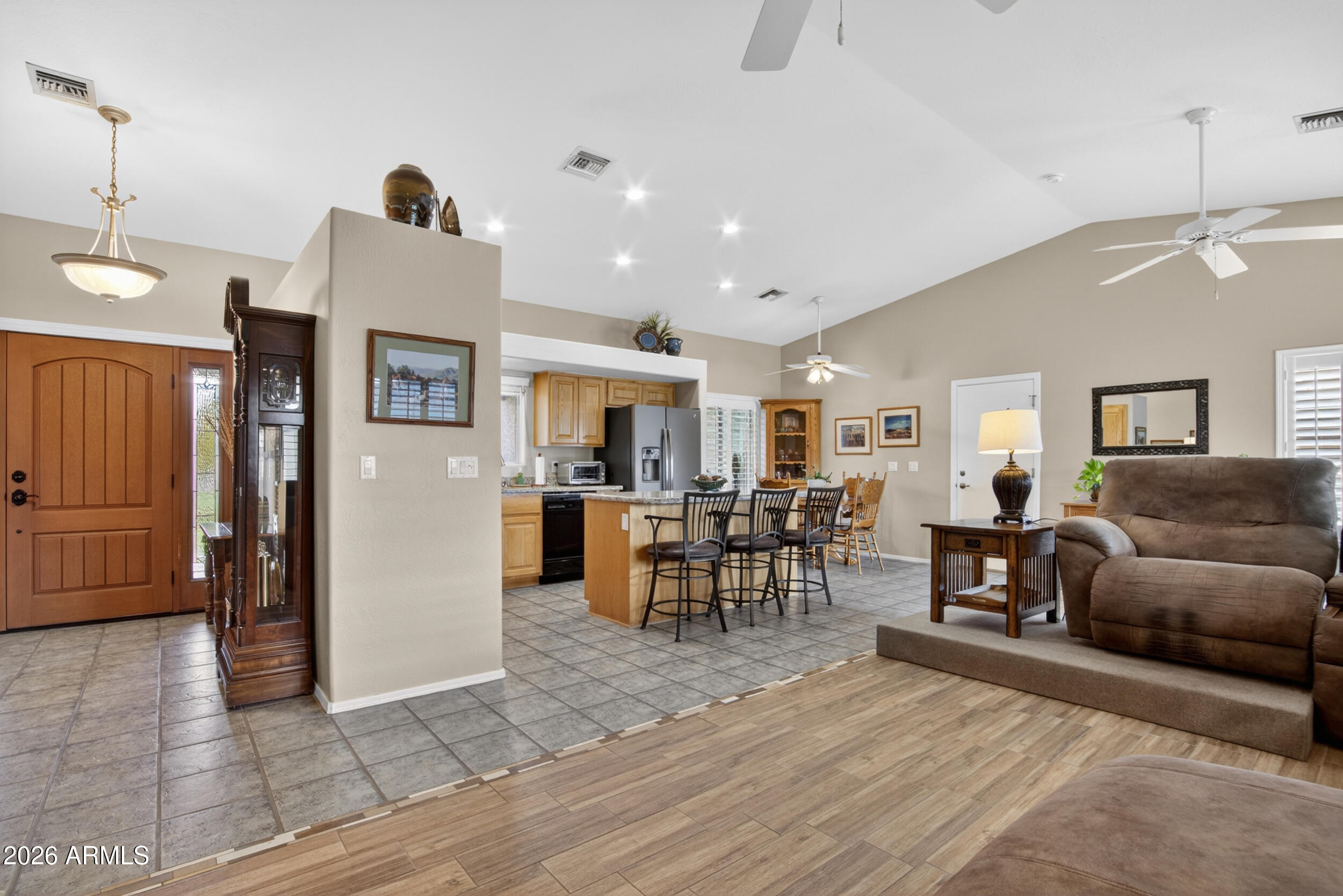 6832 North Citrus Road Waddell, AZ 85355 - Photo 10 of 56 Open Kitchen and Vaulted Ceilings