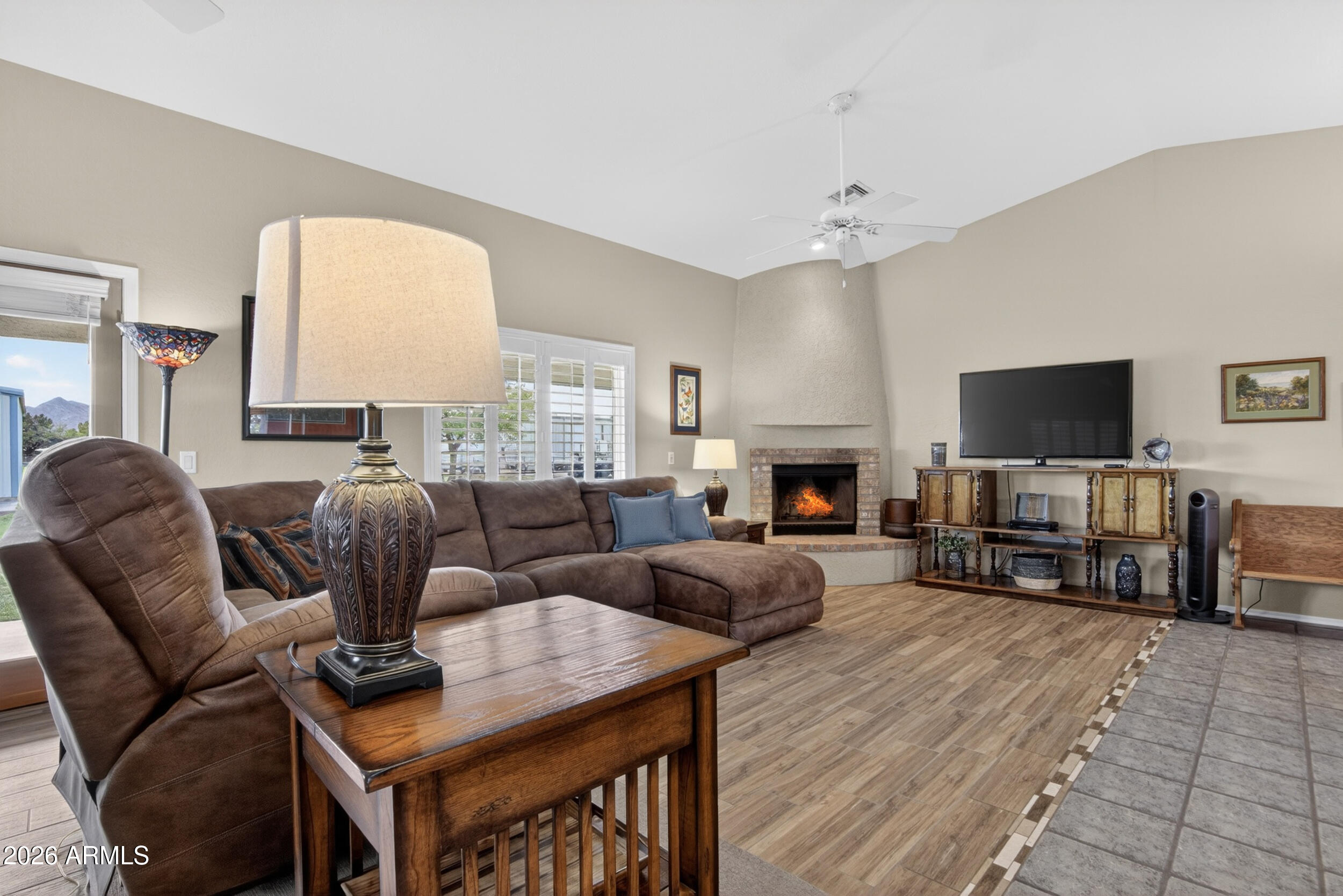 6832 North Citrus Road Waddell, AZ 85355 - Photo 17 of 56 Large Living Room with Vaulted Ceilings