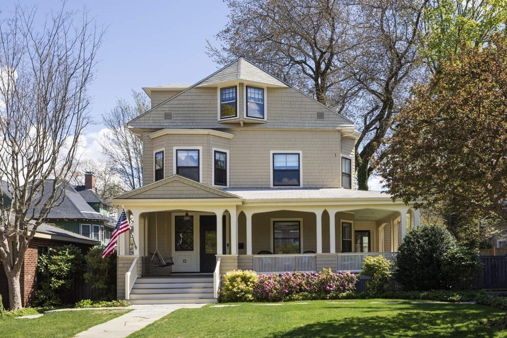 12 Balcarres Road Newton, MA 02465 - Photo 1 of 22 a front view of a house with a garden