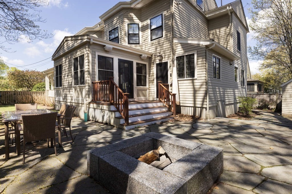 12 Balcarres Road Newton, MA 02465 - Photo 20 of 22 a front view of a house with outdoor seating